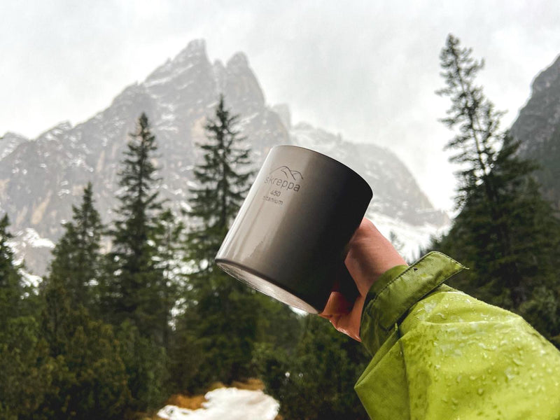 Double Wall Titanium Mug - 450ml - Skreppa