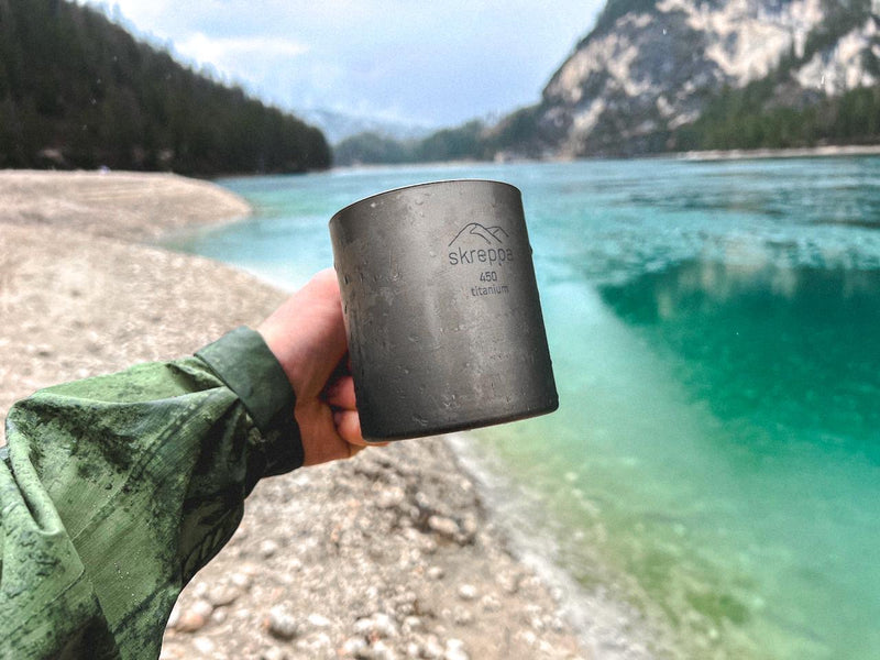 Double Wall Titanium Mug - 450ml - Skreppa