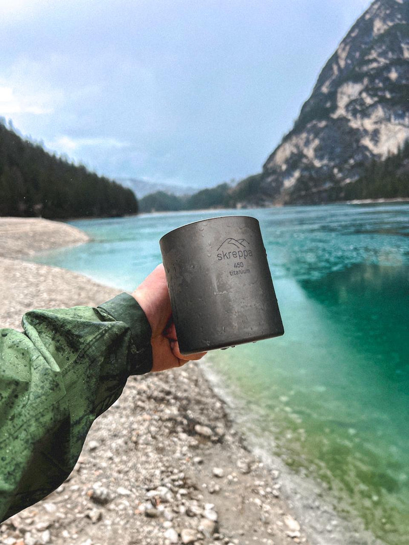 Double Wall Titanium Mug - 450ml - Skreppa