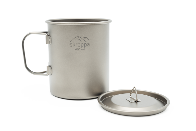 Single Wall Titanium Mug - 450ml - Skreppa