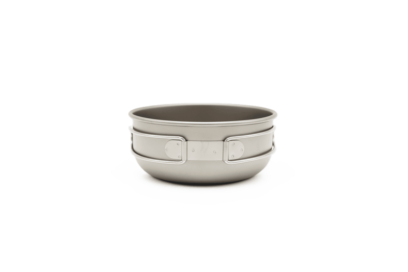 3 Piece Titanium Cookset Stove Frying Pan Lightweight Camping Hiking Climbing Cookware 