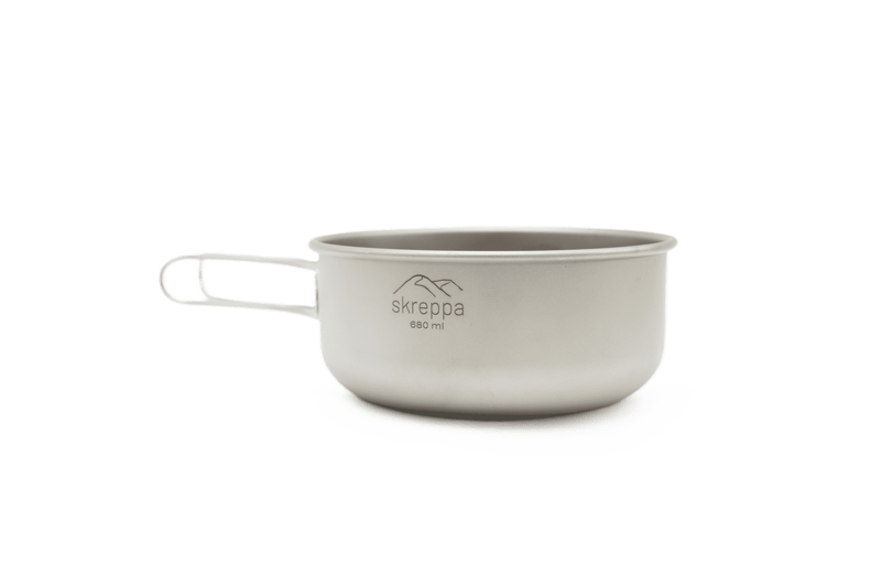 3 Piece Titanium Cookset Stove Frying Pan Lightweight Camping Hiking Climbing Cookware 