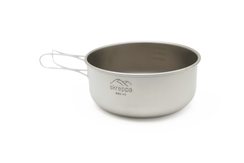 3 Piece Titanium Cookset Stove Frying Pan Lightweight Camping Hiking Climbing Cookware 