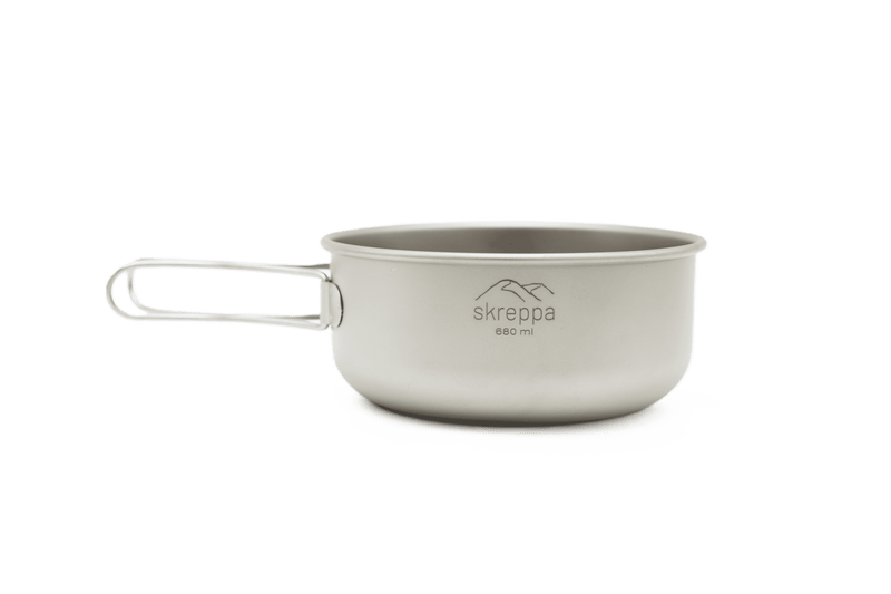 3 Piece Titanium Cookset Stove Frying Pan Lightweight Camping Hiking Climbing Cookware 