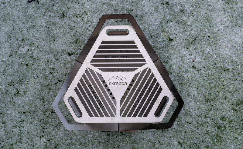 lightweight packable flat fire pit bbq grill titanium lightweight camping