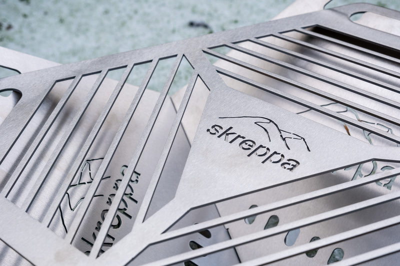 lightweight packable flat fire pit bbq grill titanium lightweight camping