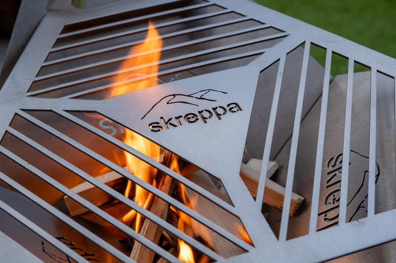 lightweight packable flat fire pit bbq grill titanium lightweight camping