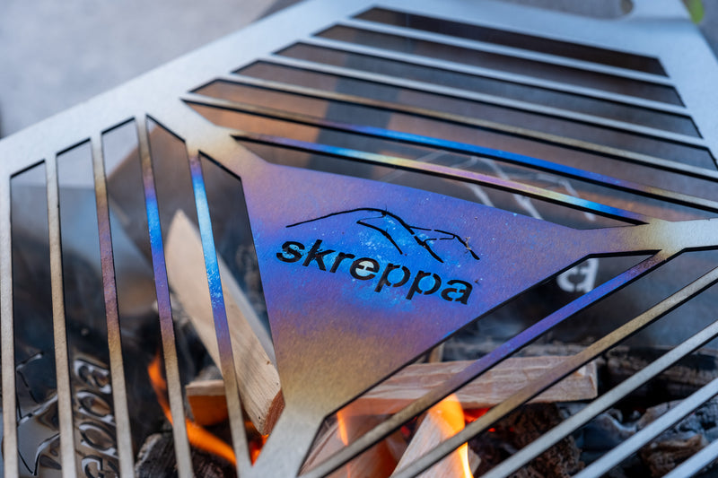 lightweight packable flat fire pit bbq grill titanium lightweight camping