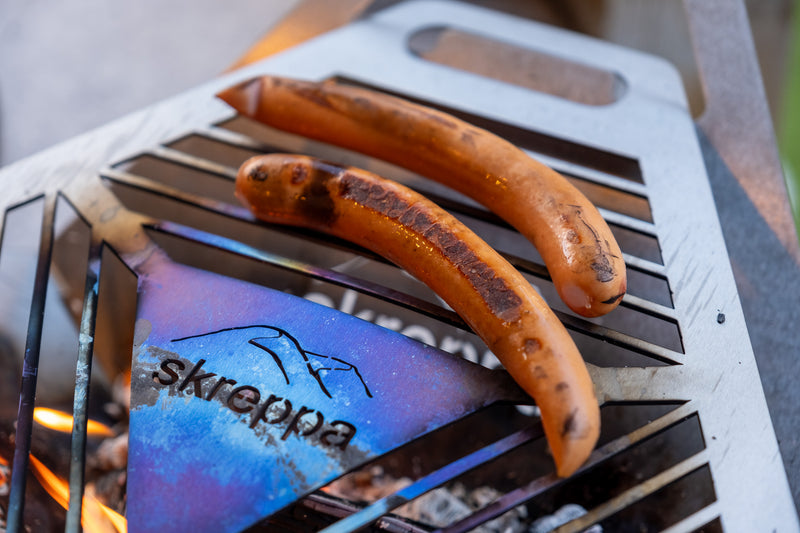 lightweight packable flat fire pit bbq grill titanium lightweight camping