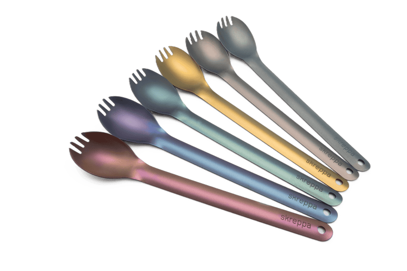 Titanium Spork Fork Spoon Knife Cutlery Mug Cup Snow Peak Cookset Stove Frying Pan Lightweight Camping Hiking Climbing Cookware 