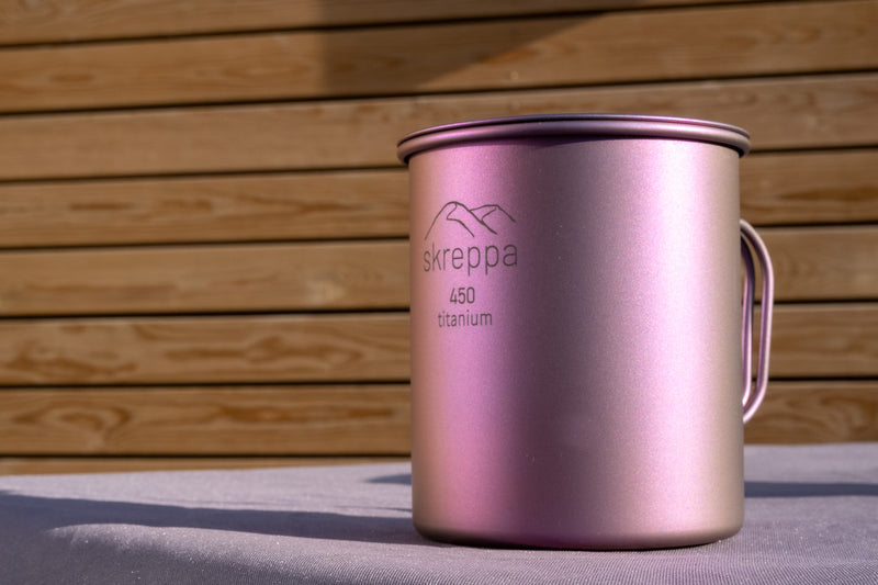 Single Wall Titanium Mug - 450ml - Skreppa