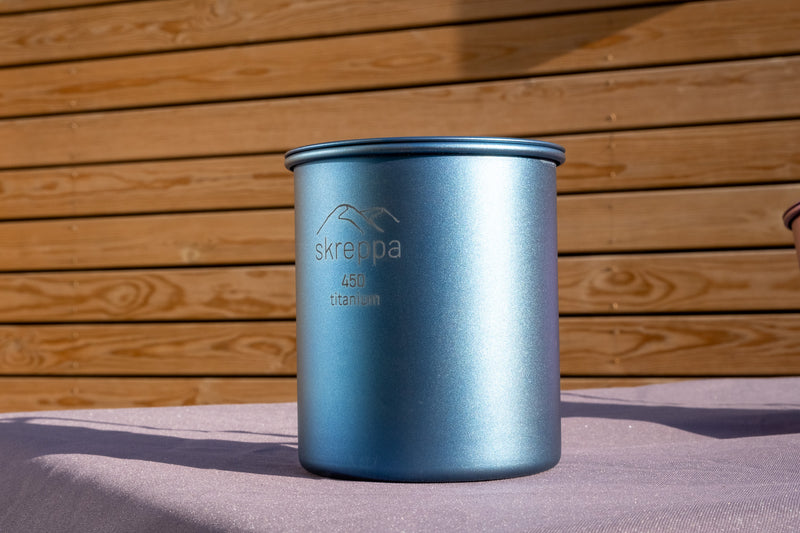 Single Wall Titanium Mug - 450ml - Skreppa