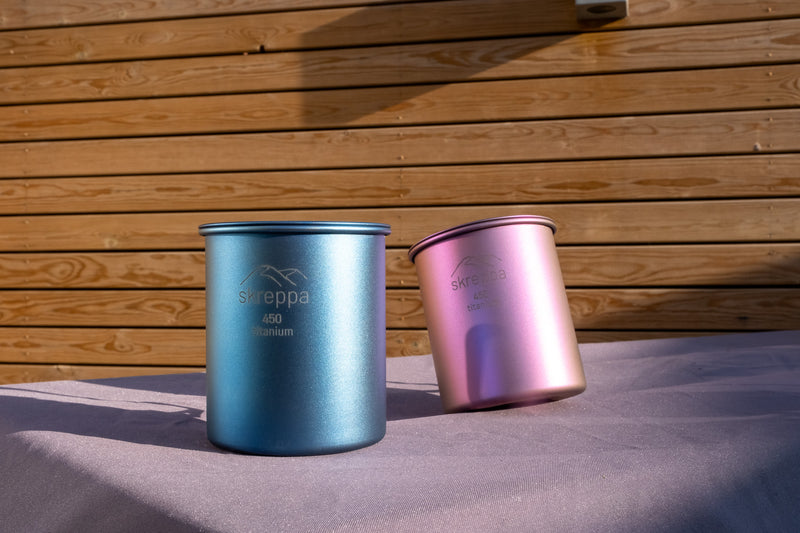 Single Wall Titanium Mug - 450ml - Skreppa
