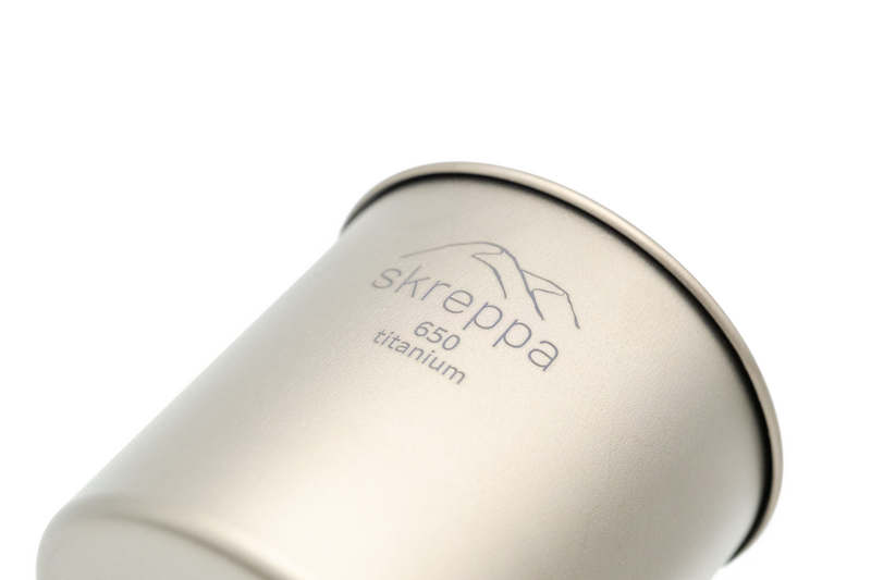 Single Wall Titanium Mug - 650ml - Skreppa