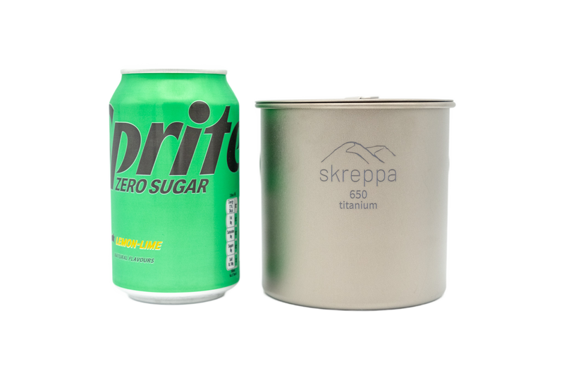 Single Wall Titanium Mug - 650ml - Skreppa
