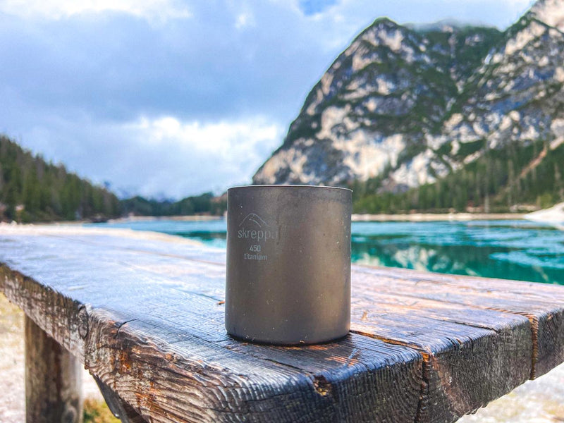 Double Wall Titanium Mug - 450ml - Skreppa