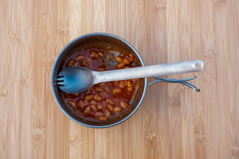 Titanium Spork Fork Spoon Knife Cutlery Mug Cup Snow Peak Cookset Stove Frying Pan Lightweight Camping Hiking Climbing Cookware 